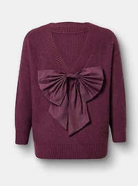 Back Bow Pullover Sweater