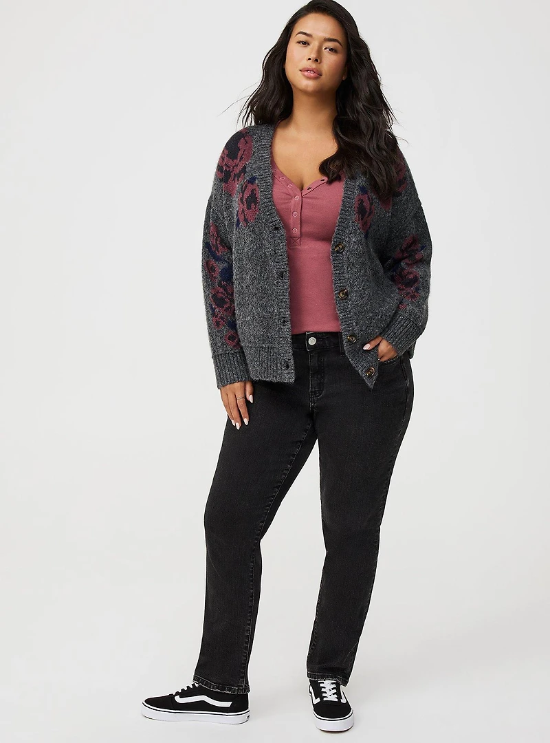 Vegan Cashmere V-Neck Cardigan