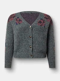 Vegan Cashmere V-Neck Cardigan