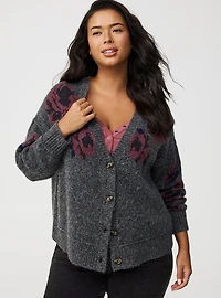 Vegan Cashmere V-Neck Cardigan