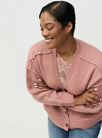 Vegan Cashmere V-Neck Cardigan