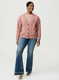 Vegan Cashmere V-Neck Cardigan