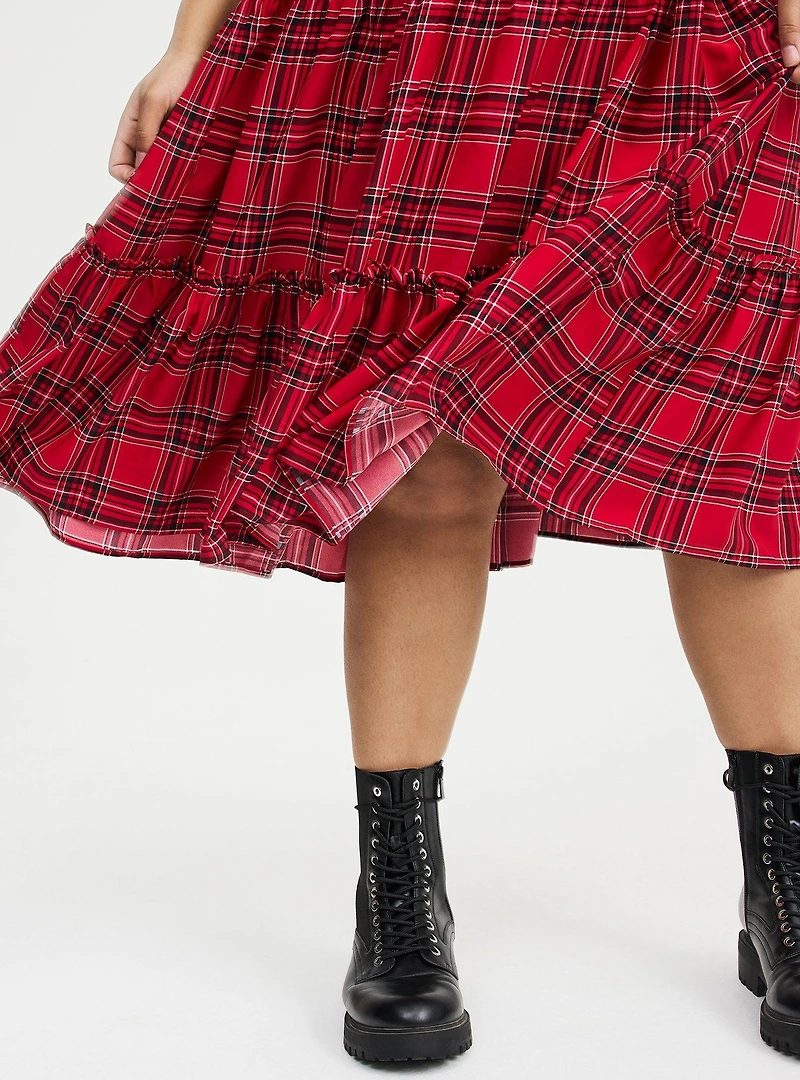 Smocked Tiered Midi Dress