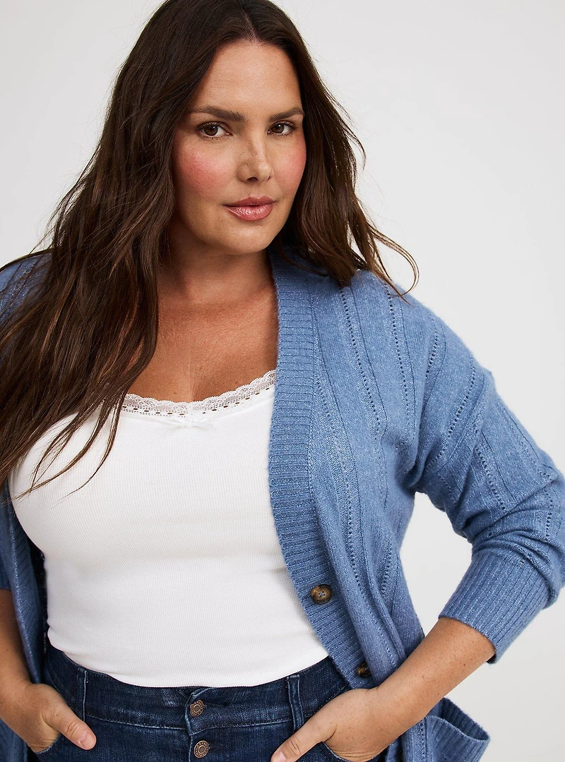 Boyfriend Cardigan V-Neck Sweater