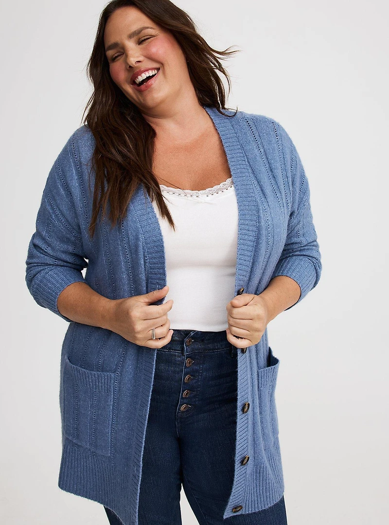 Boyfriend Cardigan V-Neck Sweater