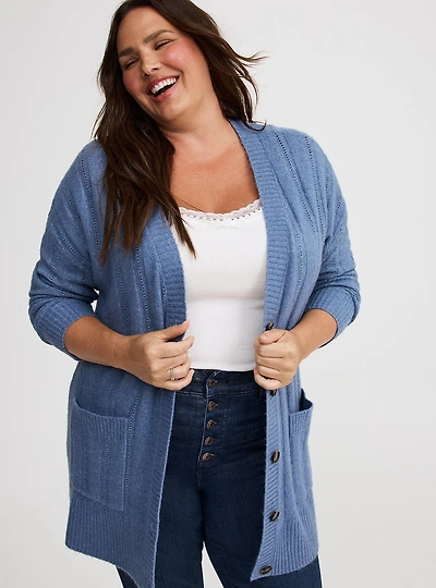 Boyfriend Cardigan V-Neck Sweater