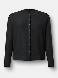 Luxe Cozy Crew Cardigan