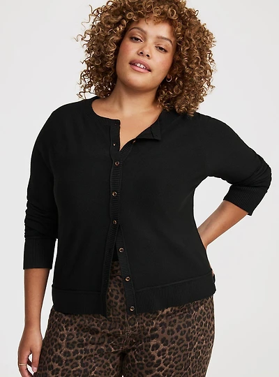 Luxe Cozy Crew Cardigan