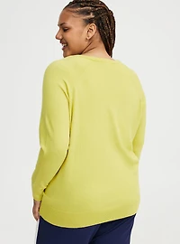 V-Neck Raglan Sweater