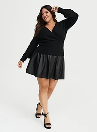 Vegan Cashmere Surplice Sweater