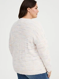 Eyelash V-Neck Cardigan