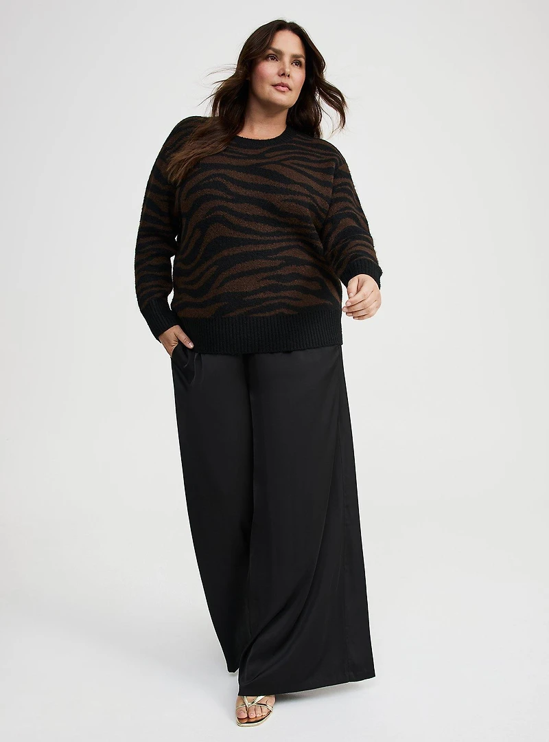 Vegan Cashmere Crew Pullover Sweater