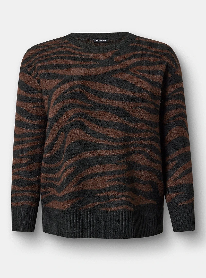 Vegan Cashmere Crew Pullover Sweater