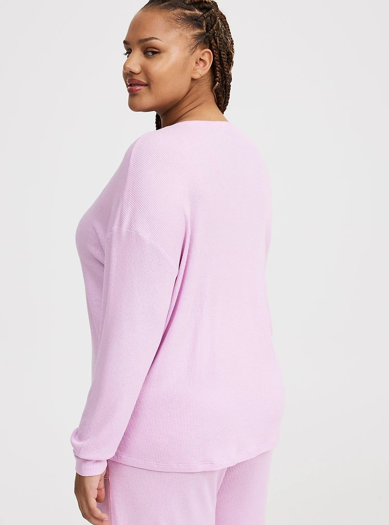 Baby Waffle Long Sleeve Sleep Top