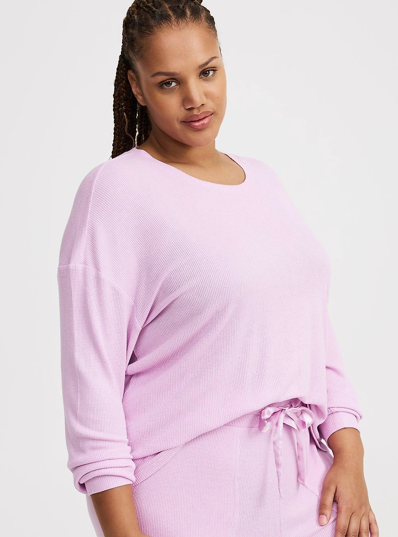 Baby Waffle Long Sleeve Sleep Top