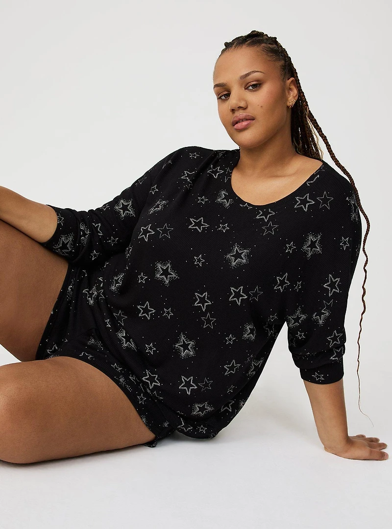 Baby Waffle Long Sleeve Sleep Top