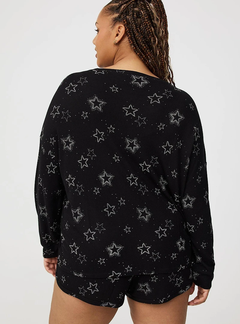 Baby Waffle Long Sleeve Sleep Top