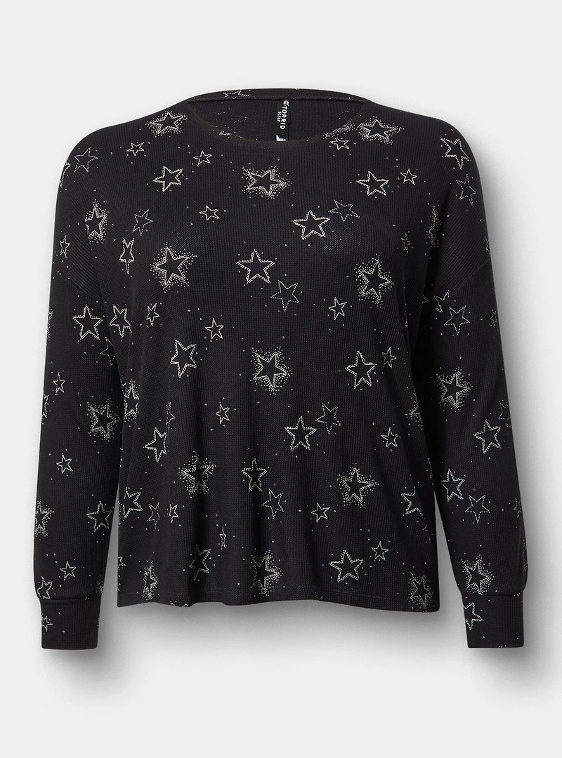 Baby Waffle Long Sleeve Sleep Top