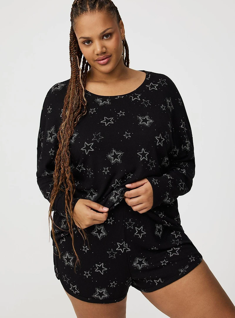Baby Waffle Long Sleeve Sleep Top