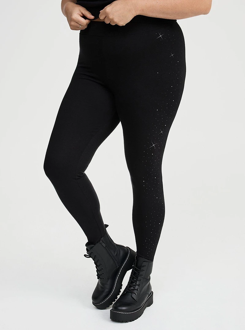 Full-Length Rhinestone Legging