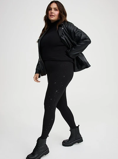 Full-Length Rhinestone Legging