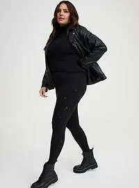 Full-Length Rhinestone Legging