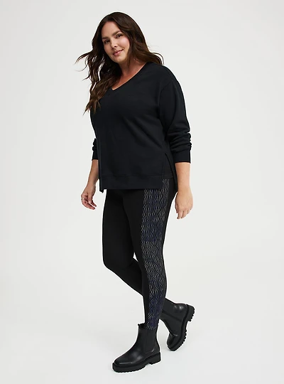 Full-Length Side Dew Drop Legging