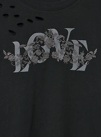 Oversized Destructed Tunic Tee