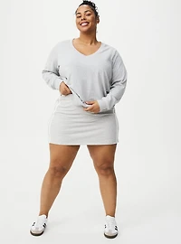 Terry V-Neck Pullover