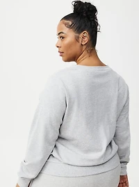 Terry V-Neck Pullover