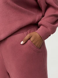 Rib Wide-Leg Lounge Pant