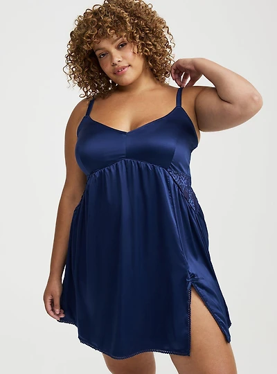 Satin & Lace Sleep Gown