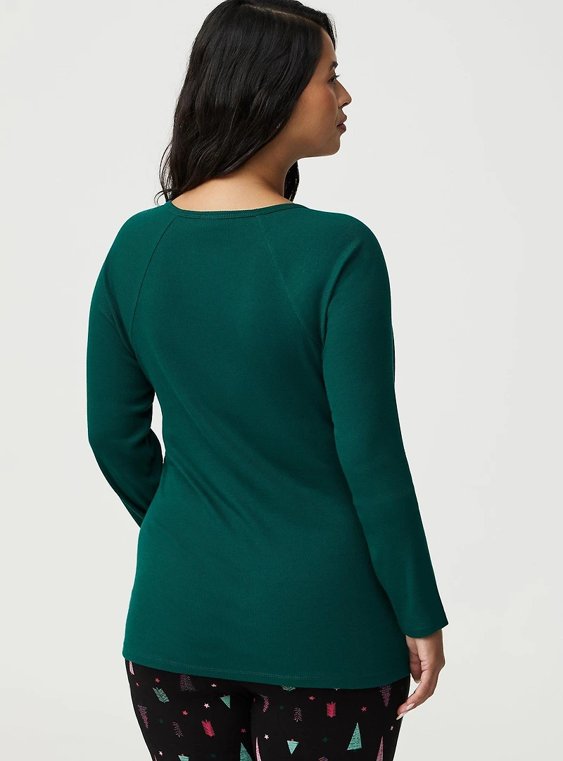 Hook & Eye Rib Top