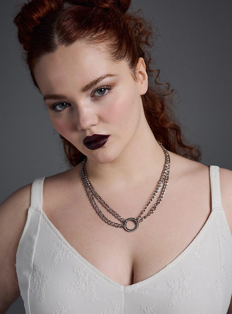 Circle Link Chain Necklace