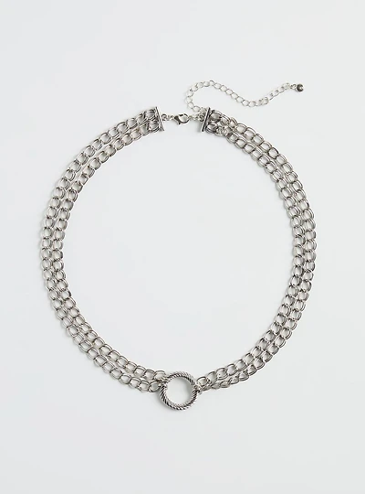 Circle Link Chain Necklace