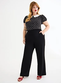 Retro Chic Wide Leg Pant