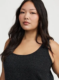 Shimmer Rib Racerback Lounge Tank