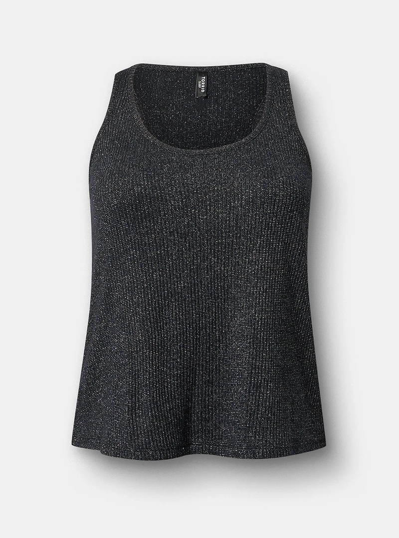 Shimmer Rib Racerback Lounge Tank