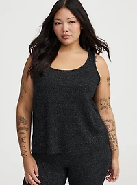 Shimmer Rib Racerback Lounge Tank