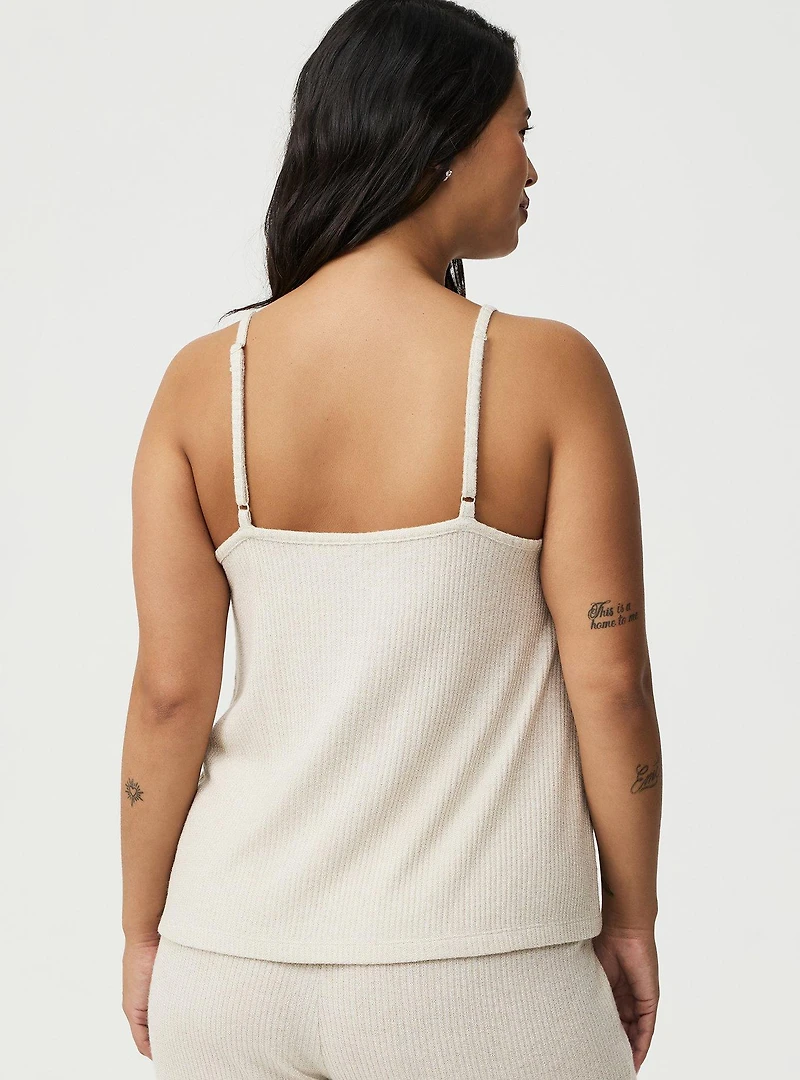 Shimmer Rib Sleep Tank