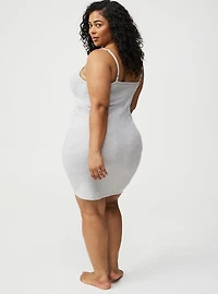 Shimmer Rib Midi Lounge Dress