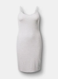 Shimmer Rib Midi Lounge Dress
