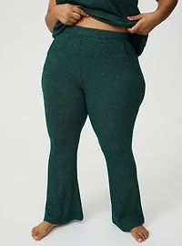 Shimmer Rib Pull On Flare Lounge Pant