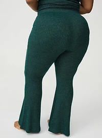 Shimmer Rib Pull On Flare Lounge Pant