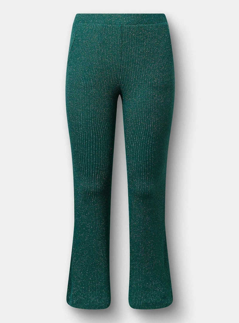 Shimmer Rib Pull On Flare Lounge Pant