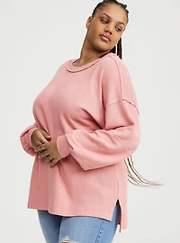 Waffle Knit Long Sleeve Tee