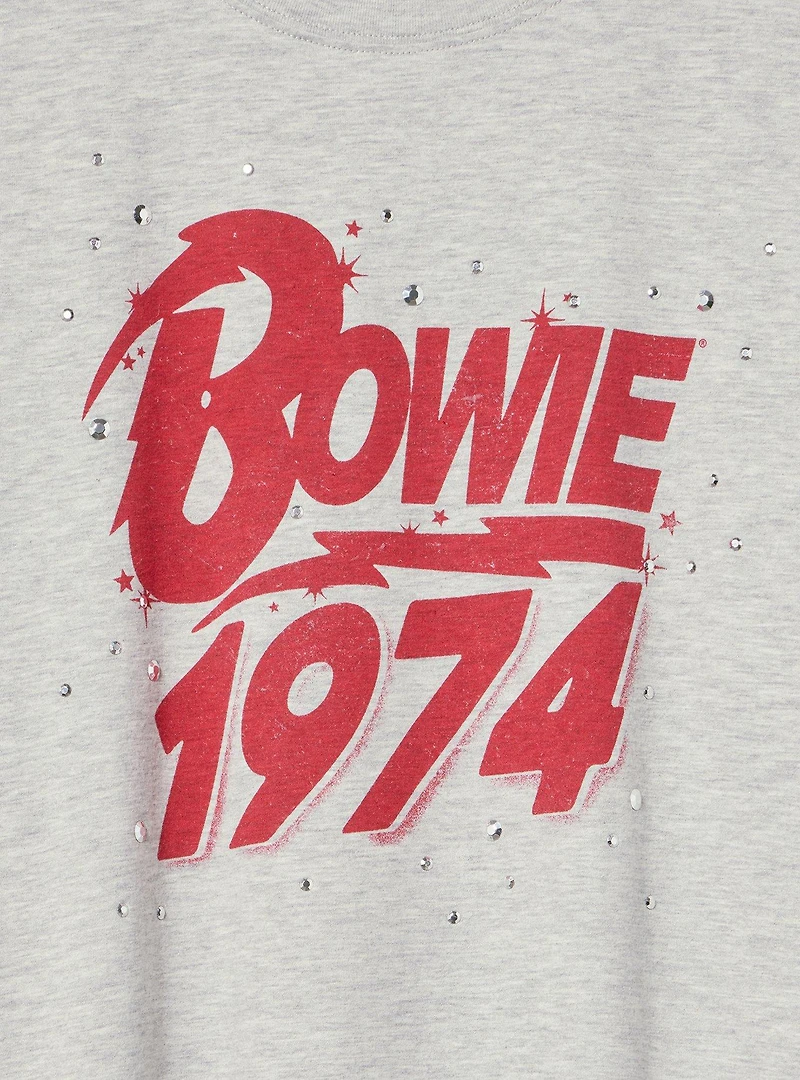 David Bowie Embellished Crew Tee