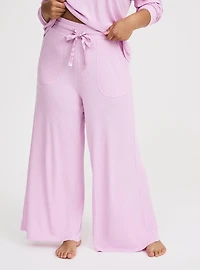 Baby Waffle Wide-Leg Lounge Pant