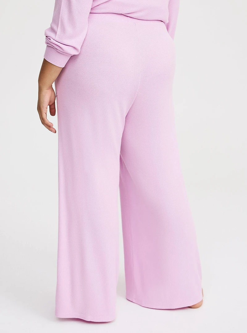 Baby Waffle Wide-Leg Lounge Pant
