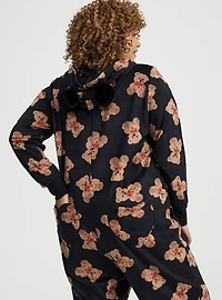 Pom Ears Fleece Lounge Onesie